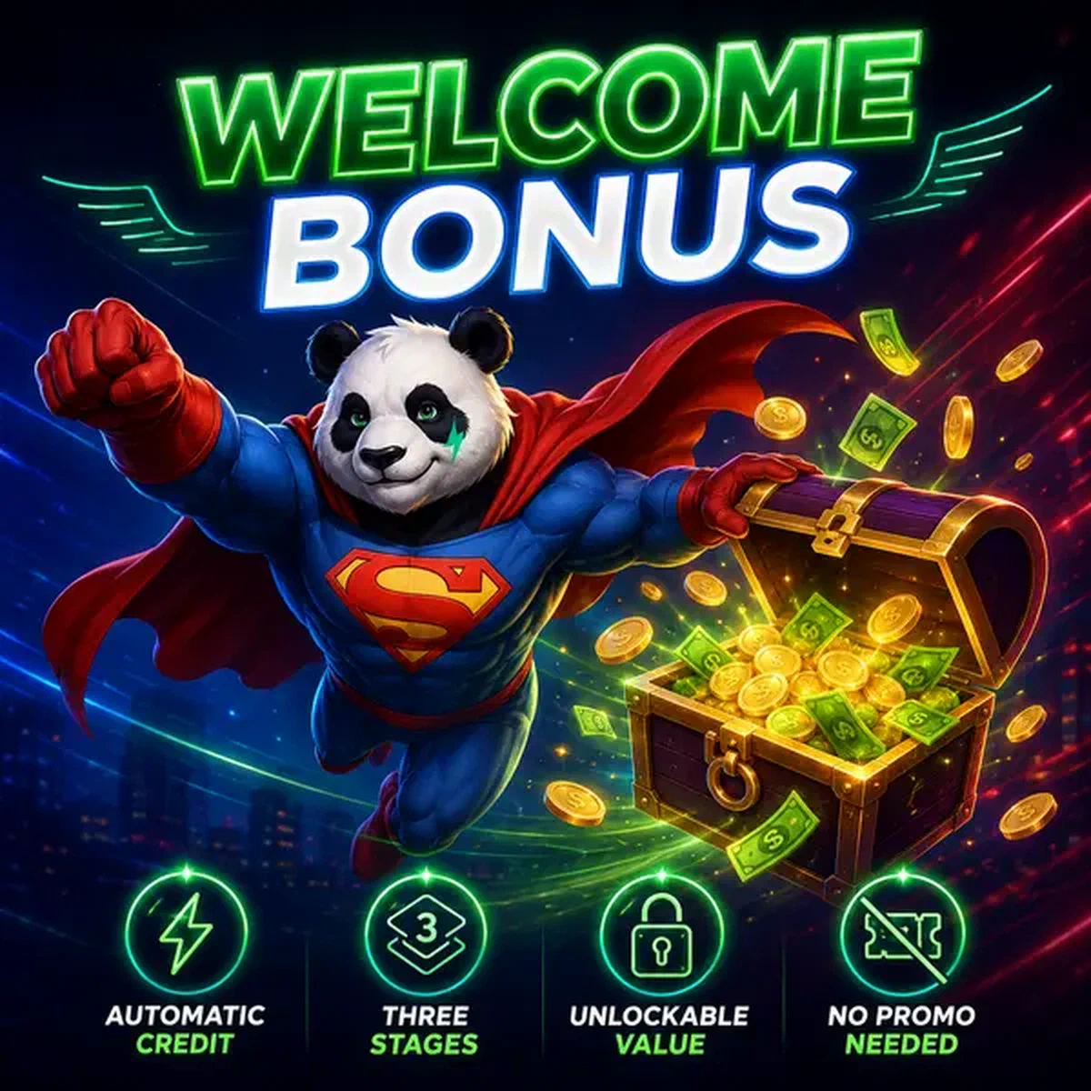 Bruno de Panda opent gloeiende schatkist bij Welkomstpakket Structuur en Bonusmechanismen Casino